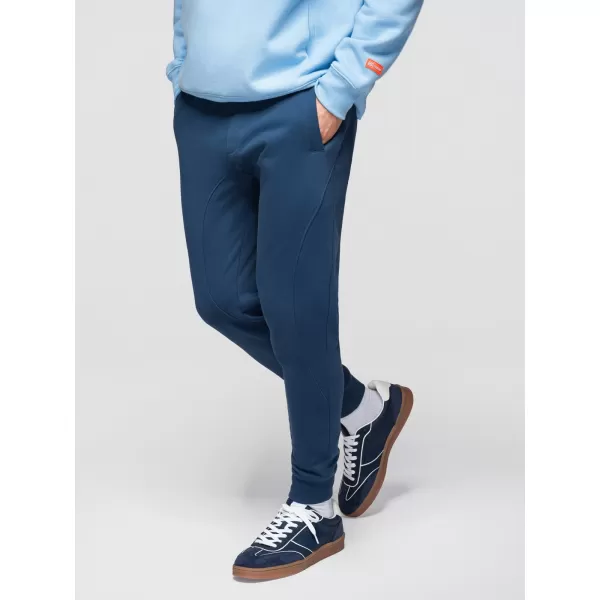  Pantaloni de trening pentru bărbați OMBRE OM-PABS-0305 ALBASTRU MARIN 