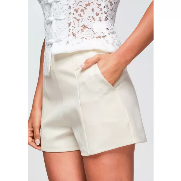  Pantaloni scurți de damă OMBRE OW-ST-E0003 ECRU 