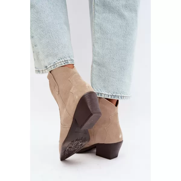  Botine de dama BOTO 6338 BEJ 