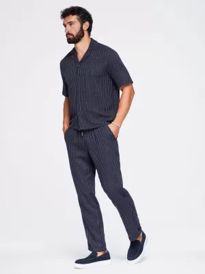 Pantaloni pentru bărbați OMBRE OM-PACP-0311 ALBASTRU MARIN