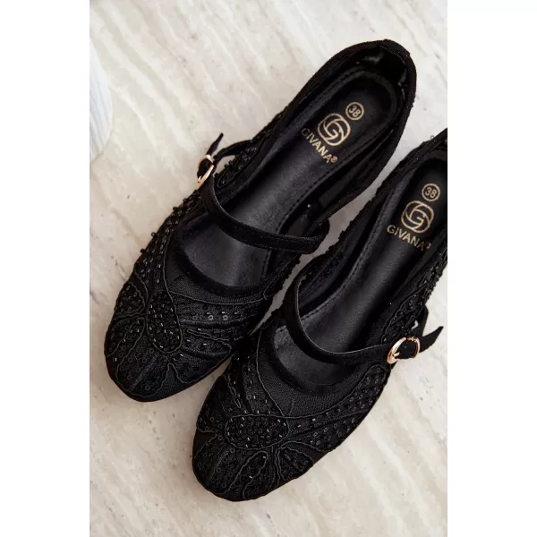  Balerini de dama BOTO CH951 NEGRU 