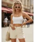 Pantaloni scurți de damă DSTREET SY0550 ECRU