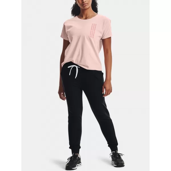  Pantaloni de dama UNDER ARMOUR UA RUSH FLEECE PANT 1365775-001 NEGRU 