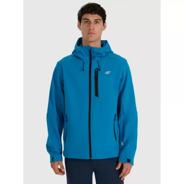  Jachetă softshell pentru bărbați 4F RAW25TSOFM506 ALBASTRU 