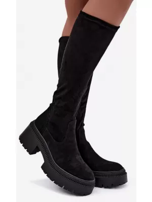 Cizme de dama BOTO 9671A-1 NEGRU