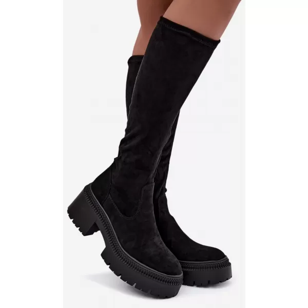  Cizme de dama BOTO 9671A-1 NEGRU 