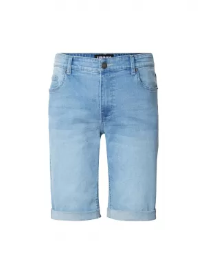 Pantaloni scurți pentru bărbați URBAN CLASSICS TB8457 SPALAT NOU ALBASTRU DESCHIS