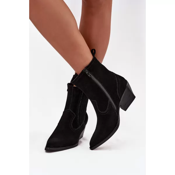  Botine de dama BOTO 6350 NEGRU 