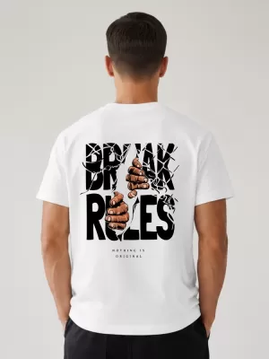 Tricou pentru bărbați DSTREET NX4005R-WH-O ALB