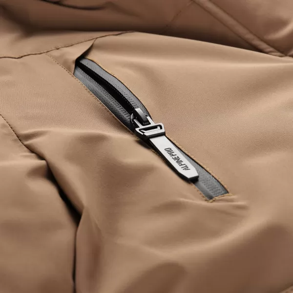  Geaca de iarna dama ALPINE PRO WERDA 3 NUANȚĂ SEPIA 