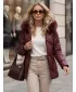 Geaca de dama DSTREET TY5813 BURGUNDIA