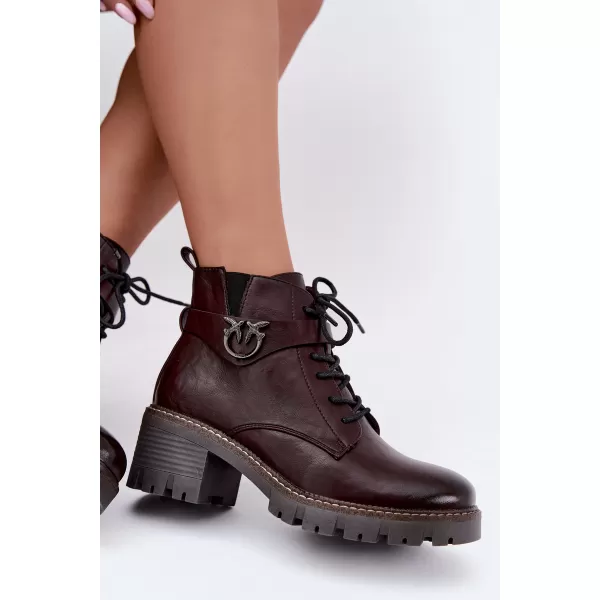  Pantofi de dama BOTO ASA301-1 BURGUNDIA 