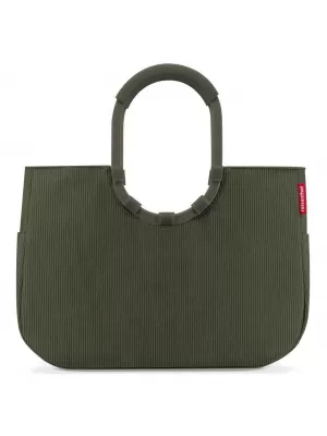 Geanta de cumparaturi REISENTHEL Loopshopper L Cord CORDON MATCHA ÎNCHIS