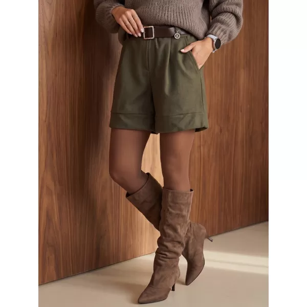  Pantaloni scurți de damă DSTREET SY0627 MĂSLINE 