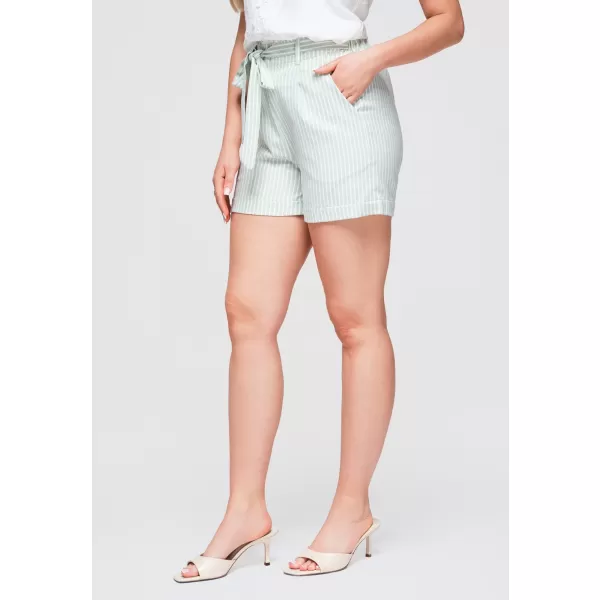  Pantaloni scurți de damă OMBRE OW-ST-E0005 VERDE DESCHIS 