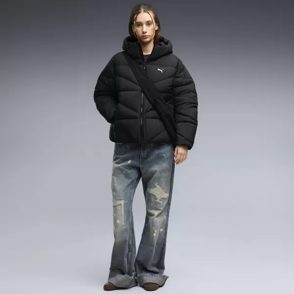  Geaca de dama PUMA HOODED DOWN PUFFER JACKET W 69458001 PUMA NEGRU 