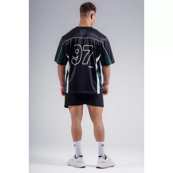 Tricou supradimensionat din jerseu 97 NEBBIA PRIMAL 885 NEGRU 