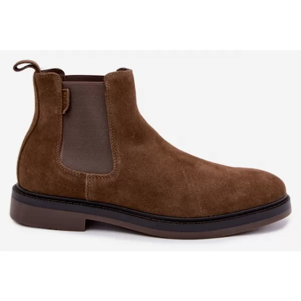  Pantofi pentru bărbați BIG STAR SHOES UU174277 UMBRE MARO/BEJ 
