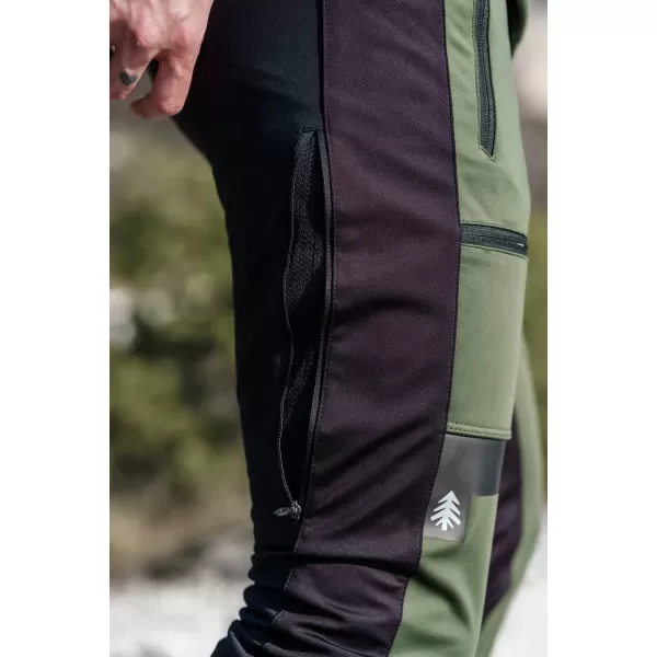  Pantaloni multisport impermeabili pentru bărbați NORDBLANC RIDGEWALK NBSPM8325 VERDE ÎNCHIS 
