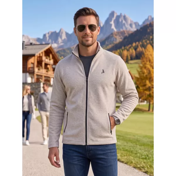  Hanorac pentru bărbați din fleece ALTISPORT ALM002852 EVIDENȚIERI ARGINTII 