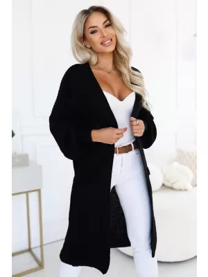Cardigan de damă NUMOCO 627-4 NEGRU