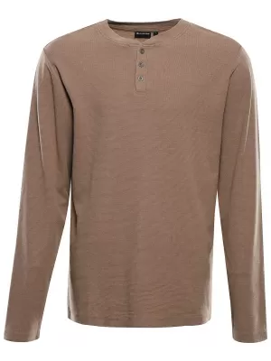 Tricou pentru bărbați ALPINE PRO THERMAL NUANȚĂ SEPIA