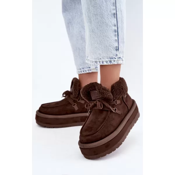  Pantofi de dama BIG STAR SHOES UU274214 UMBRE MARO/BEJ 