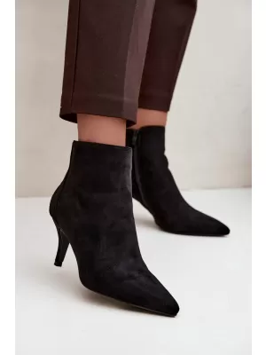 Botine de dama BOTO 2905A-1 NEGRU MAT