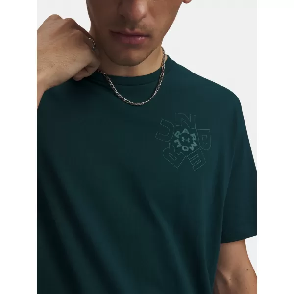  Tricou pentru bărbați UNDER ARMOUR M RADIAL WM SS 6009264-919 VERDE 