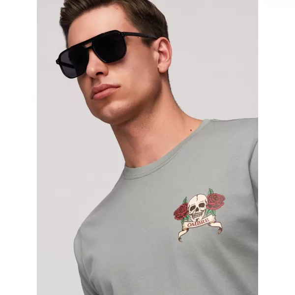  Tricou pentru bărbați OMBRE OM-TSPT-0257 GRI 
