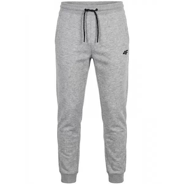  Pantaloni pentru bărbați 4F WMM00TTROM1674 MELANGE GRI DESCHIS RECE 