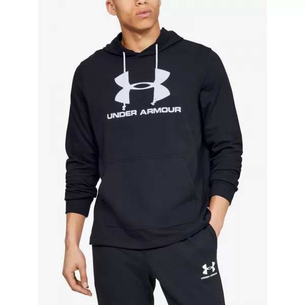  Hanorac pentru bărbați UNDER ARMOUR SPORTSTYLE TERRY LOGO HOODIE 1348520-001 NEGRU 