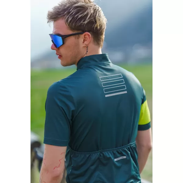  Tricou de ciclism pentru bărbați NORDBLANC CAMEL NBSMF8079 VERDE ÎNCHIS 