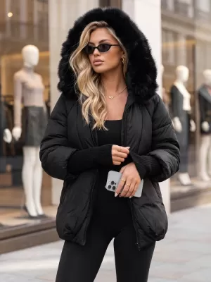 Geaca de dama DSTREET TY5995 NEGRU