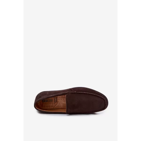  Mocasini pentru bărbați BIG STAR SHOES TT174202 MARO/BEJ 
