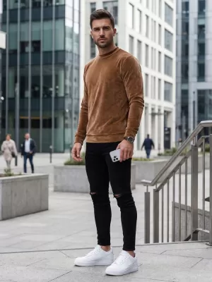Hanorac pentru bărbați DSTREET BX5530 CARAMEL