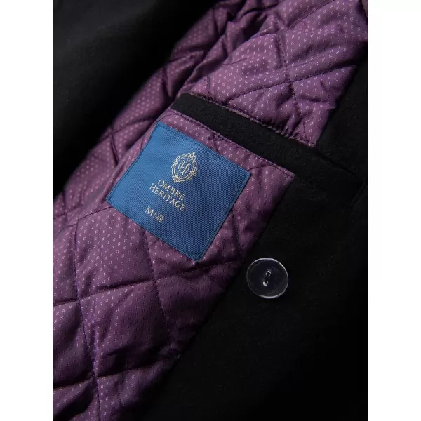  Palton pentru bărbați OMBRE OM-COWC-0156 NEGRU 