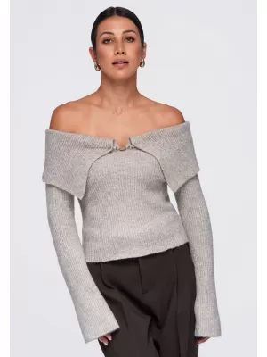 Pulover de dama OMBRE OW-SW-E0011 TAUPE