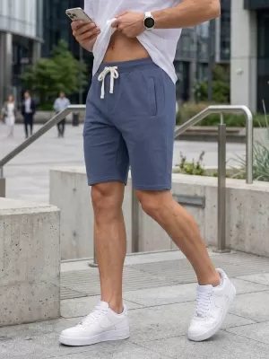 Pantaloni scurți pentru bărbați DSTREET SX2623 ALBASTRU