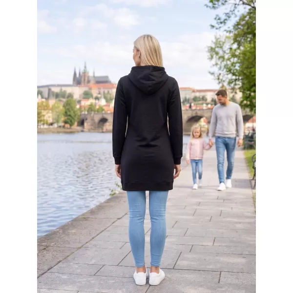  Hanorac prelungit dama ALTISPORT ALW091419 ROZ NEGRU 