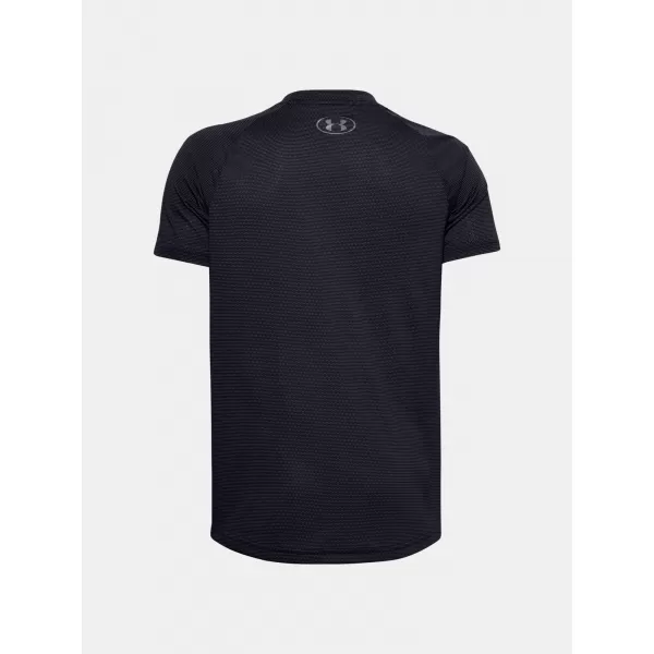  Tricou băieți UNDER ARMOUR TECH COLORBLOCK SS 1357548-001 NEGRU 
