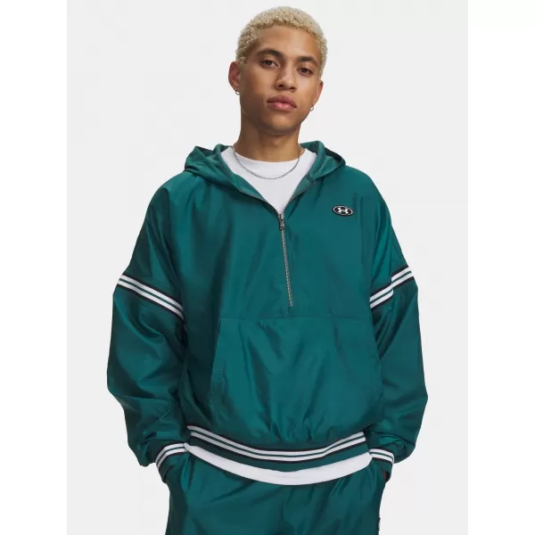 Jachetă pentru bărbați UNDER ARMOUR UA ICON SW WOVEN JKT 6010974-338 VERDE 