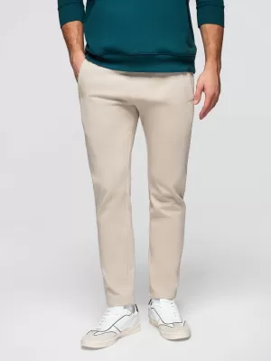 Pantaloni de trening pentru bărbați OMBRE OM-PABS-0304 BEJ DESCHIS