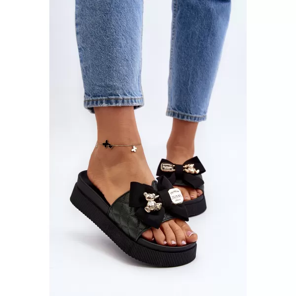  Papuci de damă BOTO SP50-1/BG146P NEGRU 