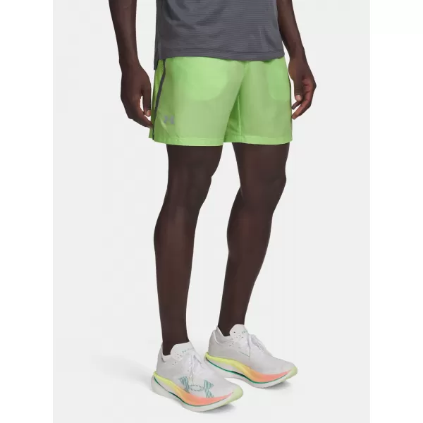  Pantaloni scurți pentru bărbați UNDER ARMOUR LAUNCH 7'' SHORTS 1382620-712 VERDE 