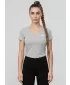 Tricou de damă 4F WMM00TTSHF3307 MELANGE GRI DESCHIS RECE