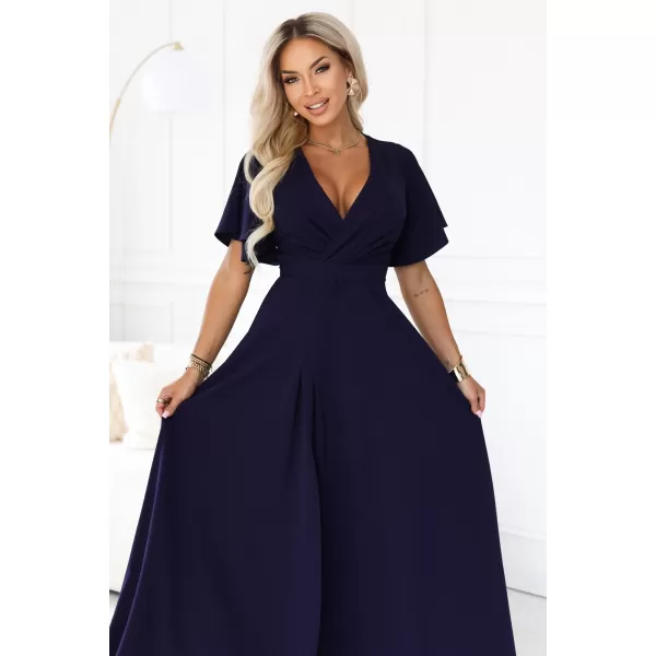  Rochie NUMOCO 581-9 ALBASTRU ÎNCHIS 