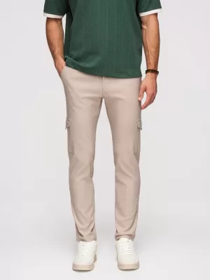 Pantaloni pentru bărbați OMBRE P1515 BEJ