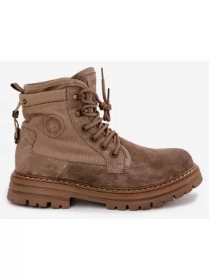 Botine pentru bărbați BIG STAR SHOES UU174253 BEJ