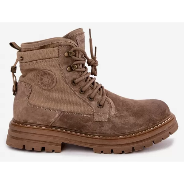  Botine pentru bărbați BIG STAR SHOES UU174253 BEJ 